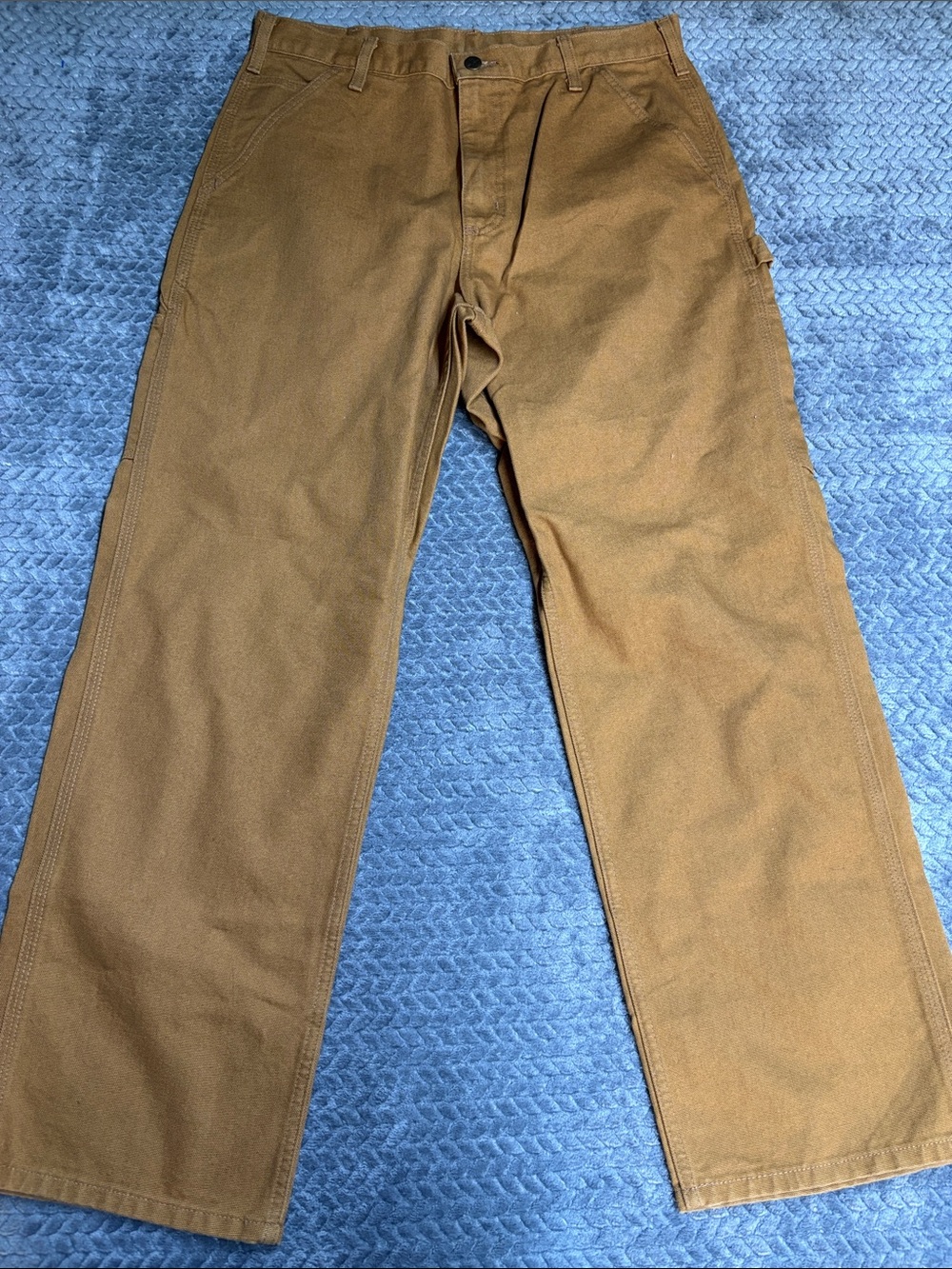 Carhartt Tan Work Chinos - Heavy-Duty Straight Leg